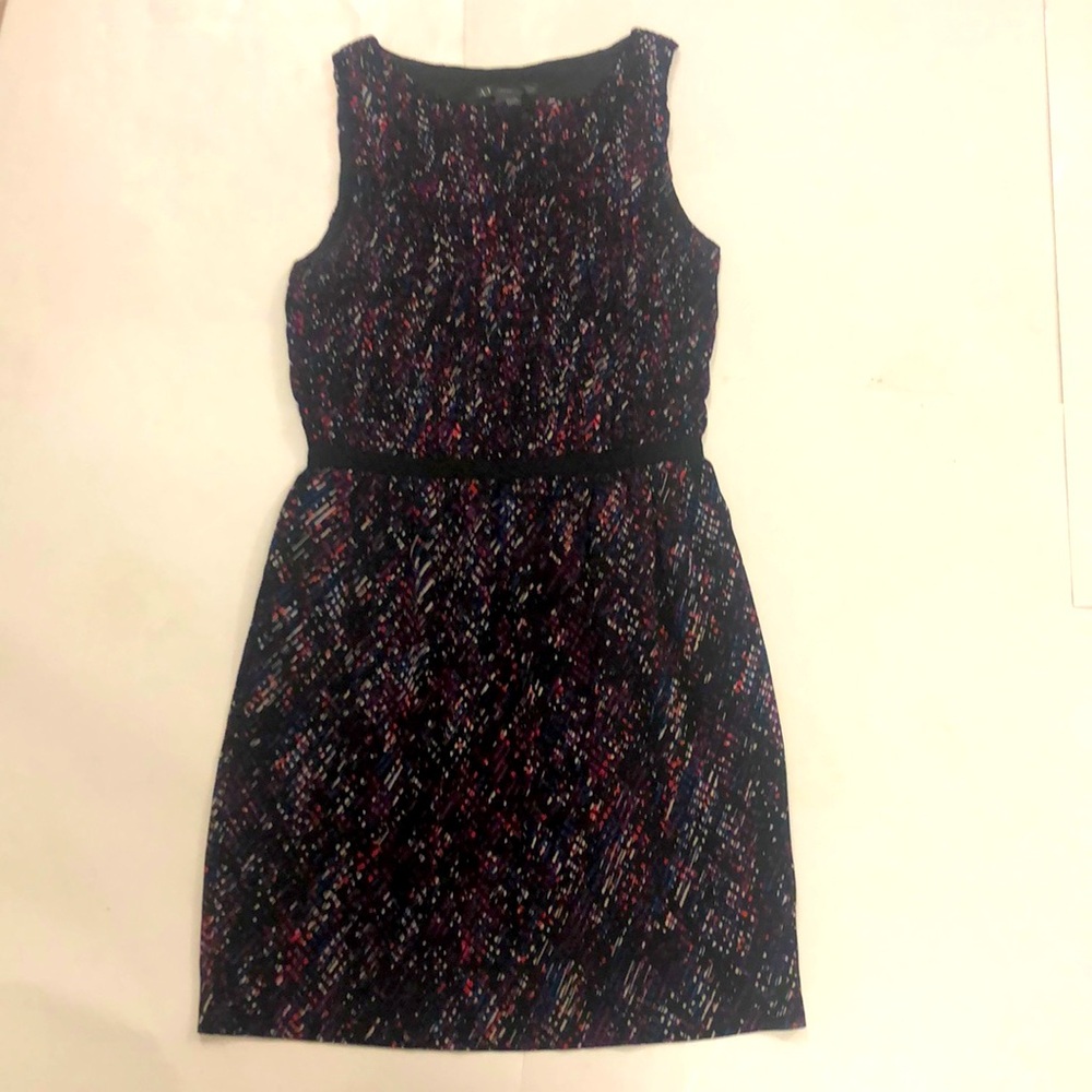 Armani Exchange 3 Dress Zipper front Black Multi Pink Blue Excellent Condition
